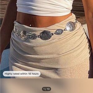 Silver Coin Belt